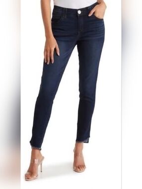 DEMOCRACY | "Ab" Solution Skinny Stretch Jeans | Size 8 | Dark Blue